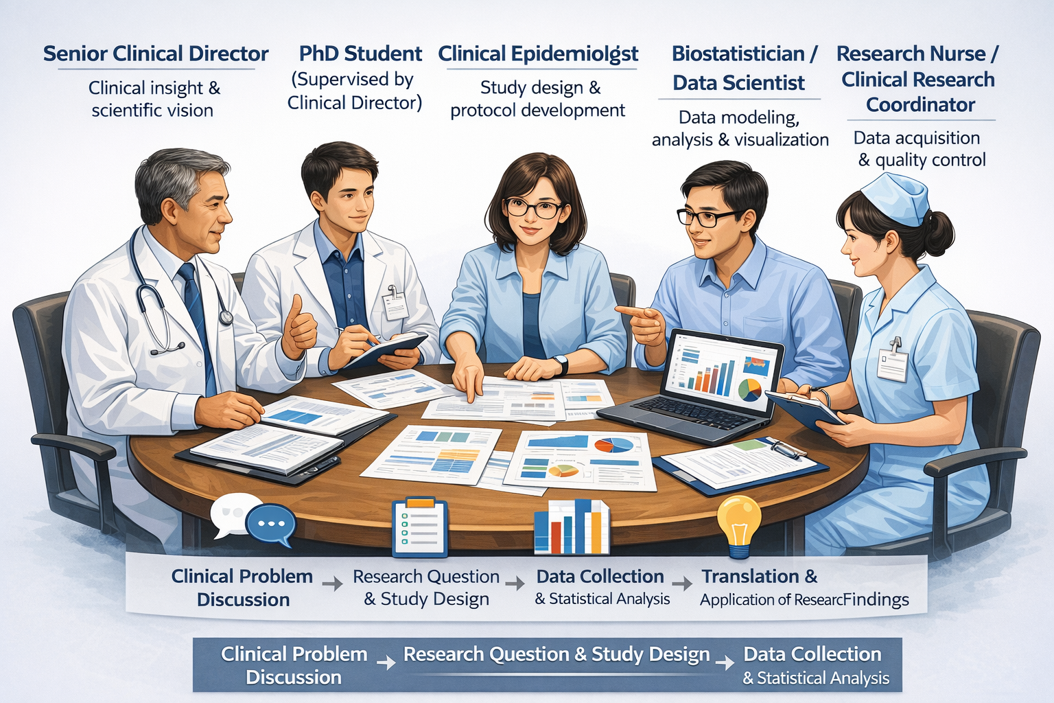 MedRoundTable 专家协作结构图